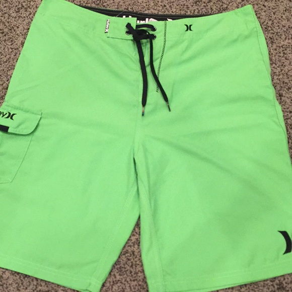 Hurley Other - Fluorescent green Hurley Board Shorts